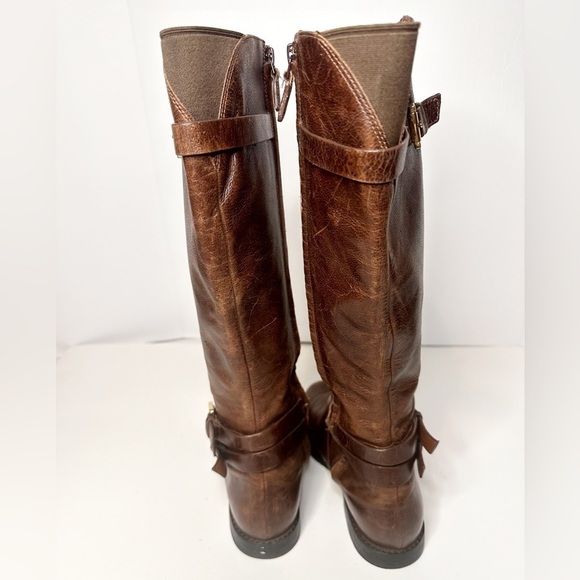 COLE HAAN Brown leather knee high riding boots - Picture 8 of 12